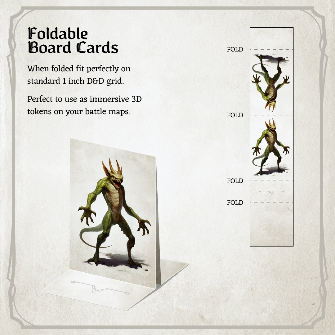 D&amp;D Monster Cards Challenge 0 to 1 Mega Collection Tokens - Etsy UK