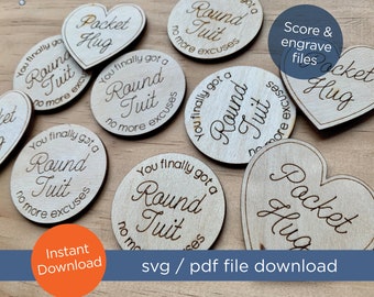 Scrap buster - quick score round tuit and pocket hug