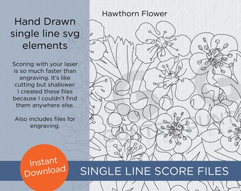 Hawthorn - single line score elements SVG, PDF