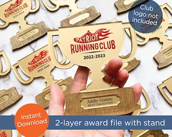Trophy - Award - 2 layers - SVG, PDF file