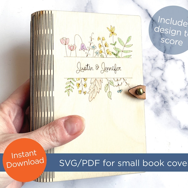 Living Hinge Book Template Etsy