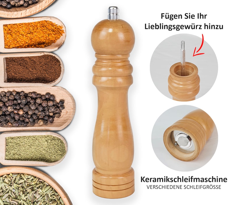 salz und pfefferstreuer PERSONALISIERT Gericht. Salz und Pfeffer. Perfektes Geschenk für Paare, Gravieren Sie Ihre Namen. In jeder Sprache Bild 2