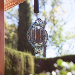 Spinart Space Mandala Wind Spinner kinetic ornament decor for the outdoor garden and home decoration made from stainless steel