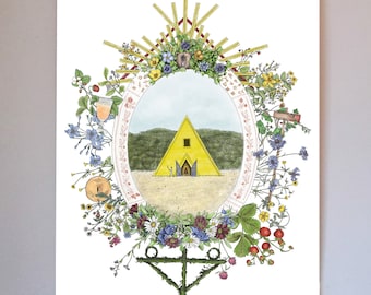 Midsommar Botanical Art Print