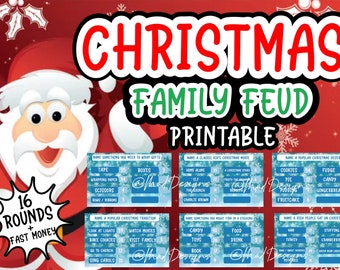 Christmas Family feud- printable Christmas game