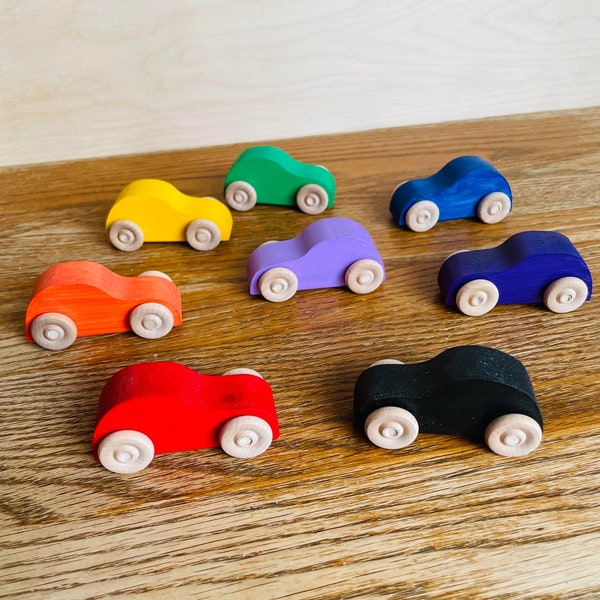 Wooden Toy Cars | Birthday Party Favours | Set of 10 Handmade Cars