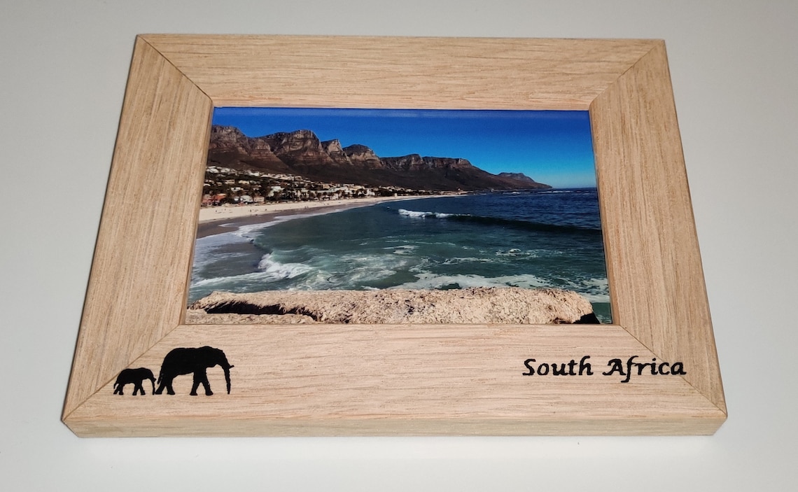 Oak South Africa Picture Frame Painted Design Etsy