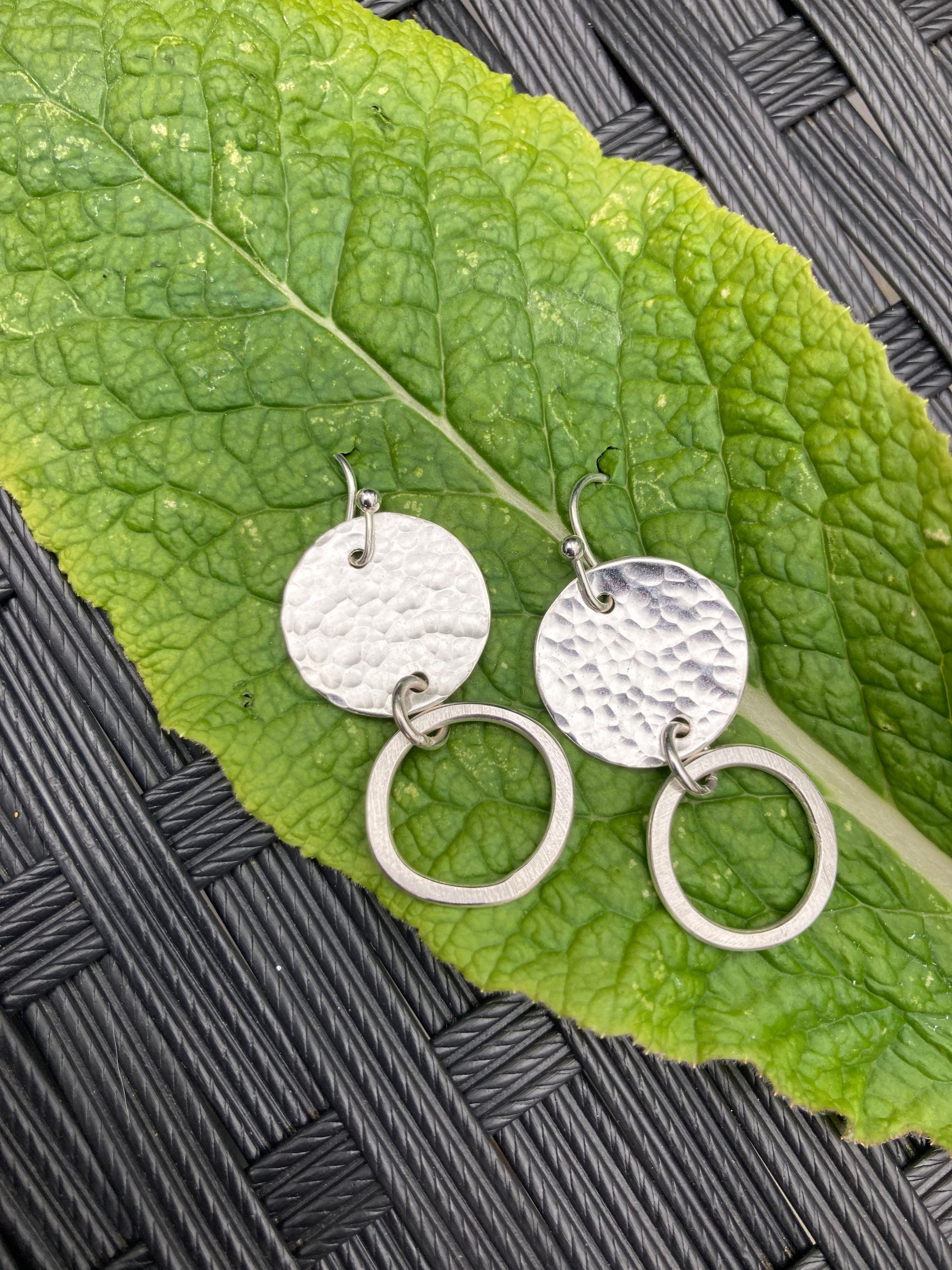 Silver Handmade Keeping Faith Style Earrings Etsy