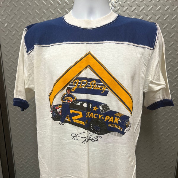 RARE Vintage Nascar 1982 Tim Richmond/JD Stacy Racing #2 Shirt (Medium)