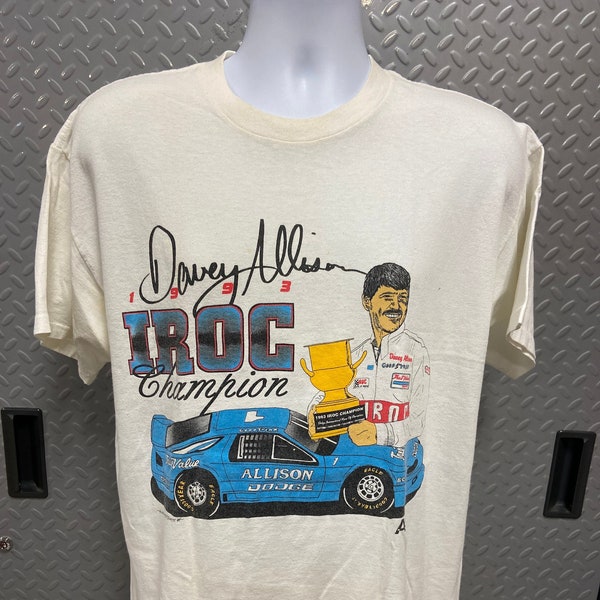 Vintage Nascar Davey Allison 1993 IROC Champion Forever Shirt (Large)