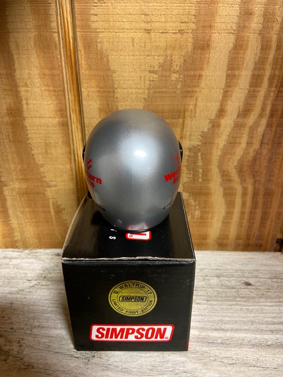 Vintage NASCAR Simpson Mini Helmet Darrell Waltri… - image 3