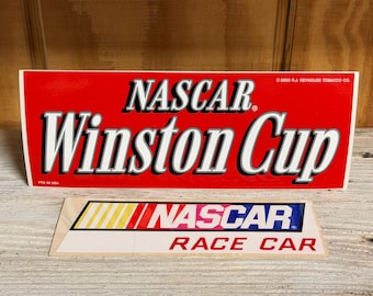NoS Vintage Nascar 2003 Winston Cup und “NASCAR RACE CAR” Notfallaufkleber