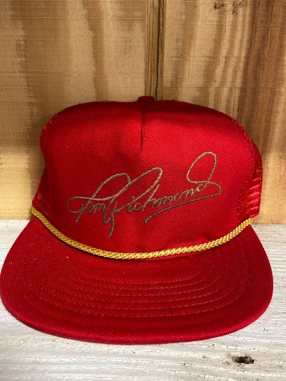 NOS Vintage Nascar Tim Richmond Signature Hat