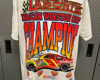 NOS Vintage Nascar 1996 Terry Labonte/Kelloggs #5 Winston Cup Champion Shirt (XL)