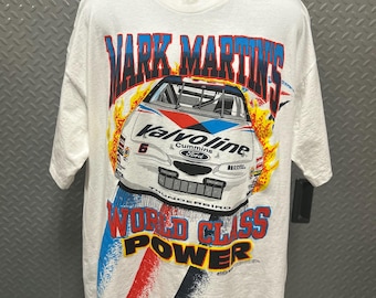 Vintage Nascar 1997 Mark Martin/Valvoline #6 Shirt (XXL)
