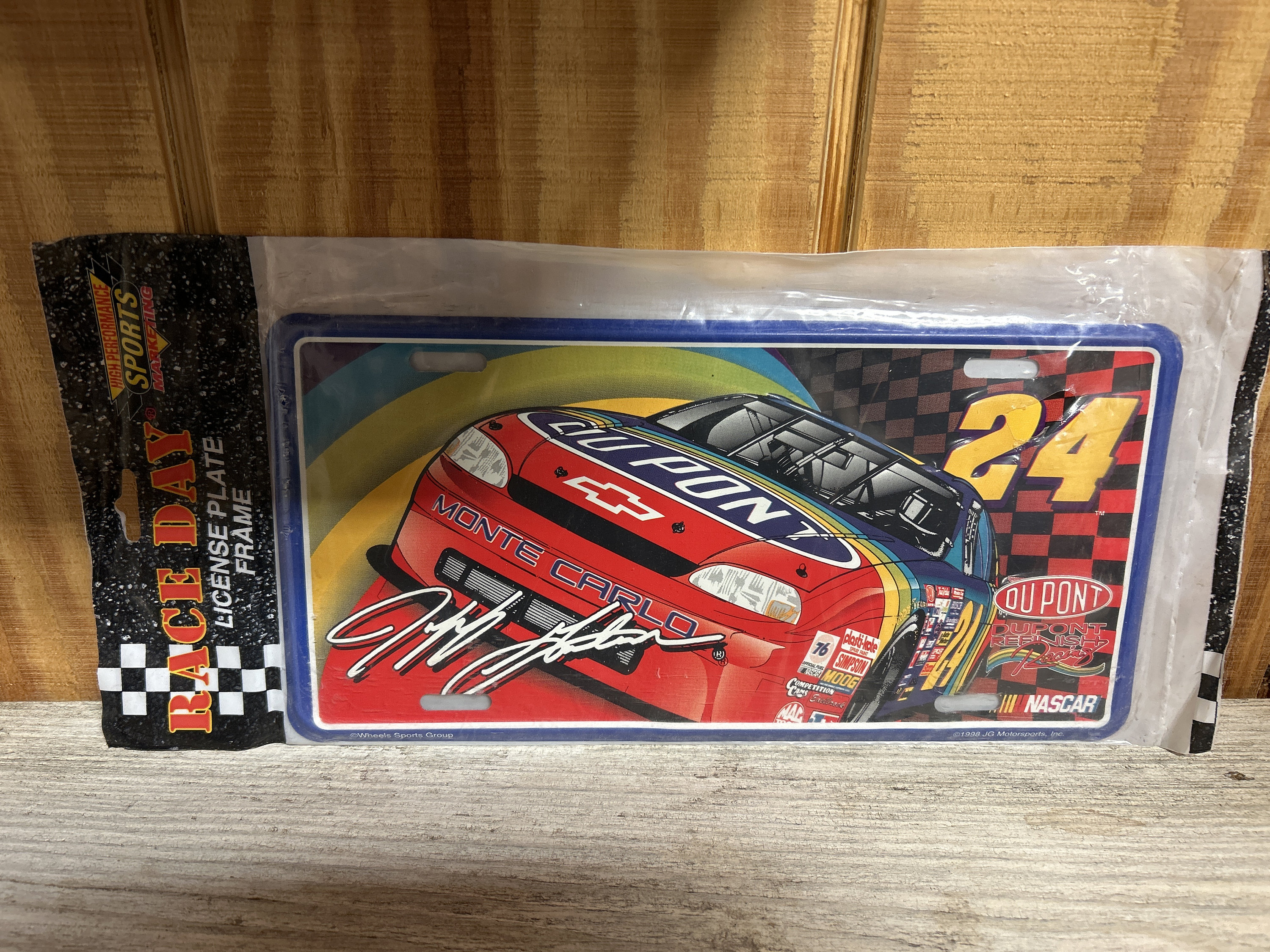 NOS Vintage Nascar 1998 Jeff Gordon/dupont #24 License Plate - Etsy