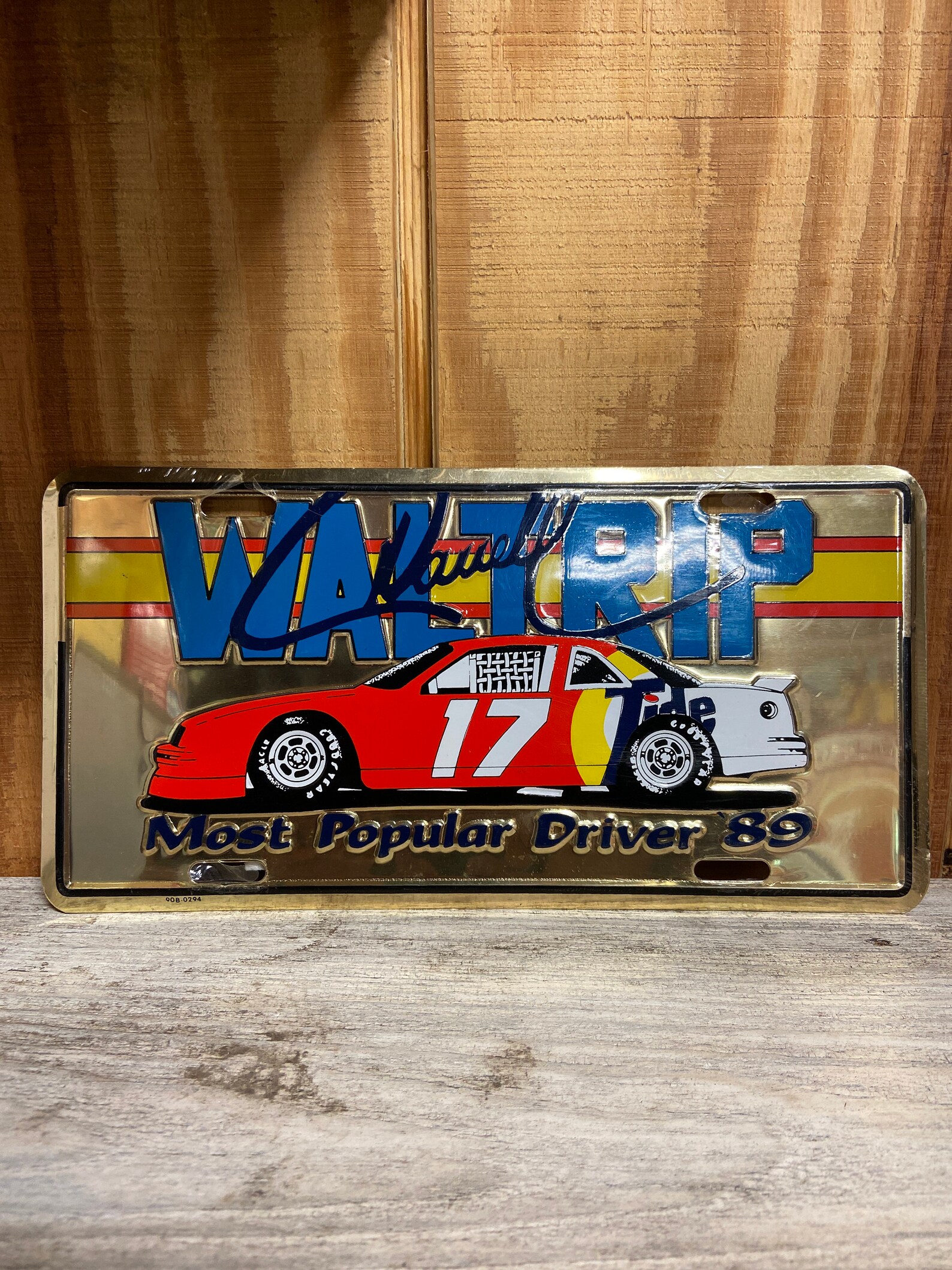 Vintage Nascar Darrell Waltrip Tide 17 License Plate Metal Etsy