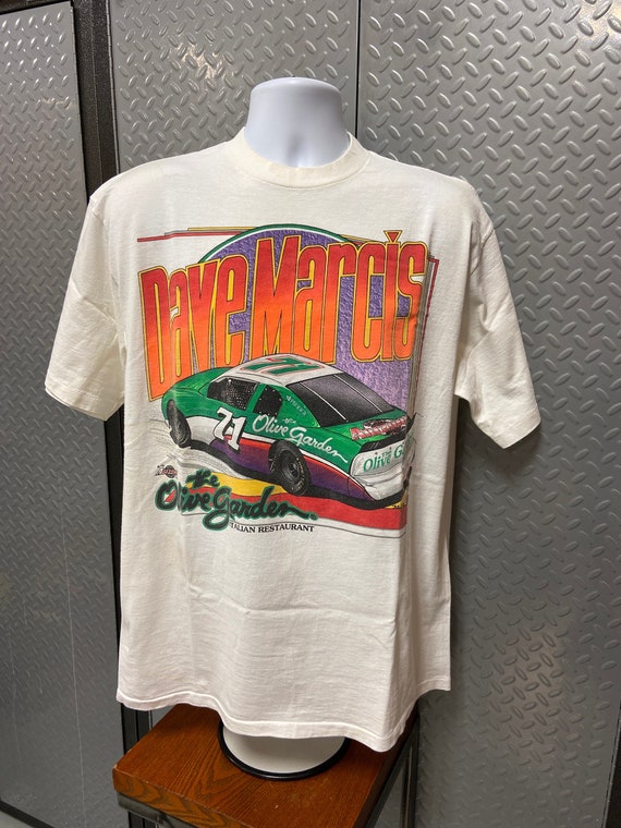 Vintage Nascar Dave Marcis/Olive Garden #71 Shirt 