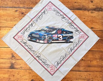 Vintage Nascar Dale Earnhardt Sr #3 Goodwrench Bandana (21x21)