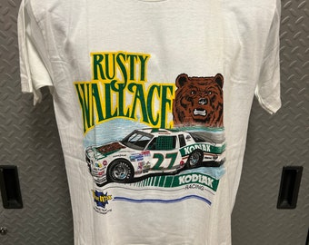 NOS Vintage Rusty Wallace/Blue Max #27 Kodiak Shirt (L)