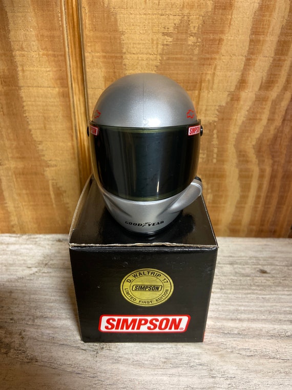 Vintage NASCAR Simpson Mini Helmet Darrell Waltri… - image 2