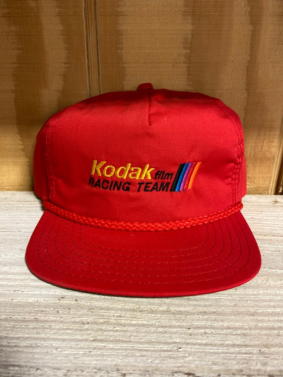 NOS Vintage Nascar Kodak film Racing Team Rope Hat