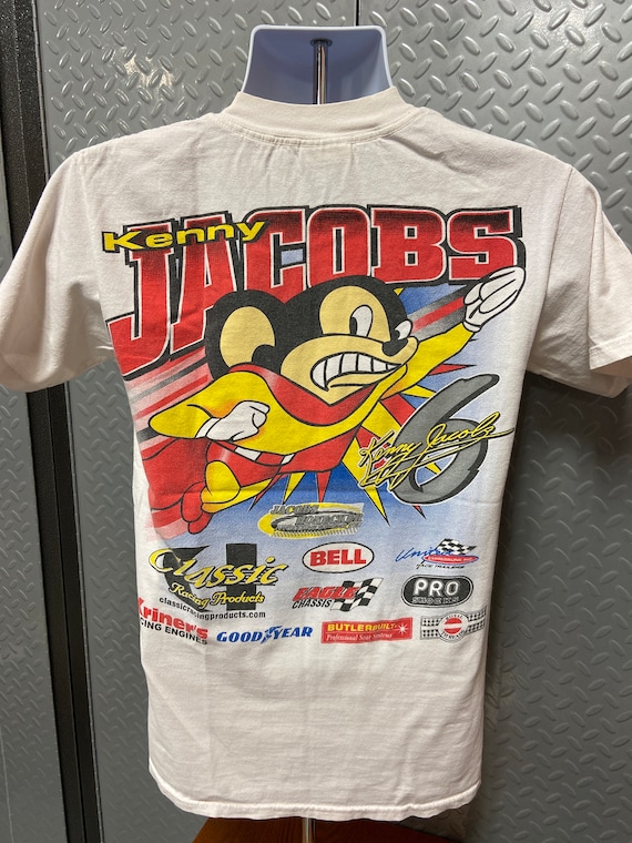 Vintage Sprint Car Kenny Jacobs #6 “mighty Mouse” Shirt (small)