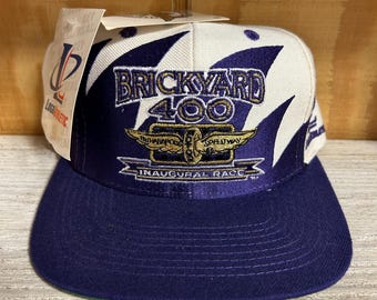 ZELDZAME NIEUWE Vintage Nascar 1994 Brickyard 400 Logo Athletic “Shark Tooth” pet (snapback)