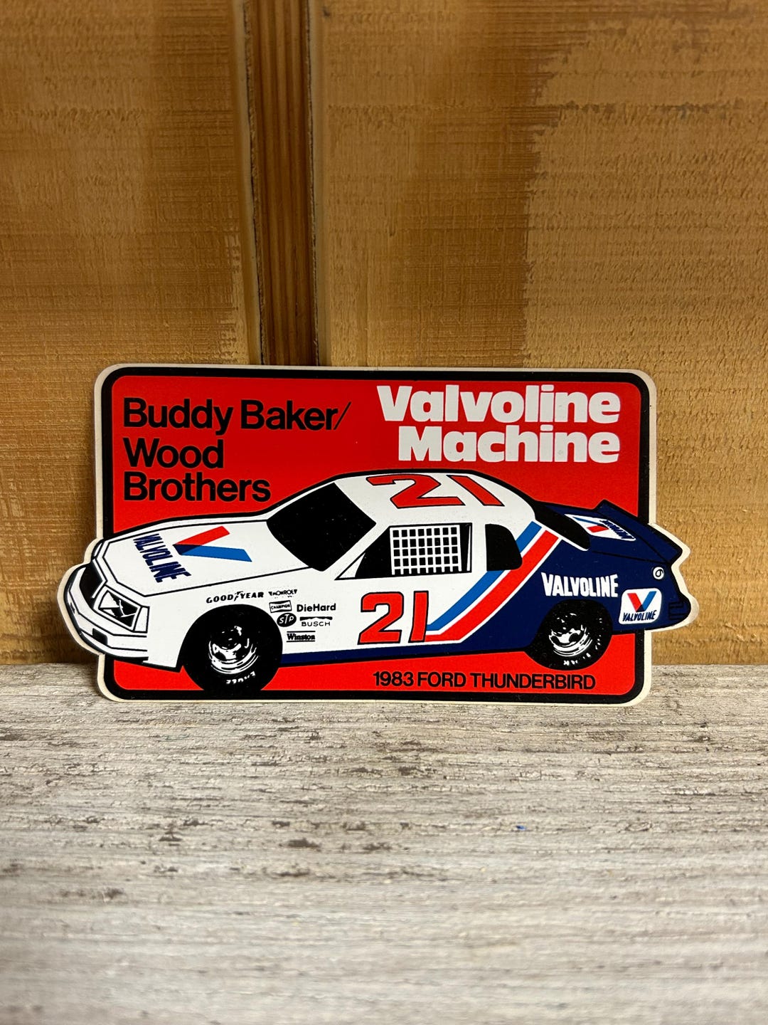 Vintage Nascar 1983 Buddy Baker/wood Brothers #21 Valvoline Racing ...