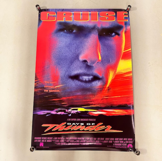 Vintage 1990 Days of Thunder Movie Poster (27”x40”) - Etsy Canada
