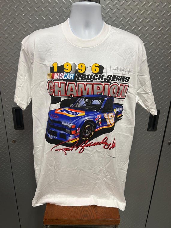 Vintage Nascar Ron Hornaday Jr. Champion Shirt: 1997 NAPA Truck Series (XL)