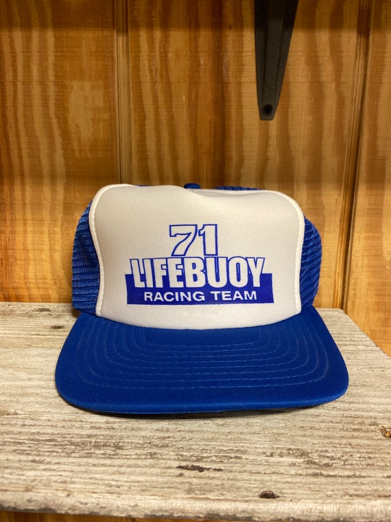 NOS Vintage Nascar Dave Marcis/Lifebuoy #71 Hat (A