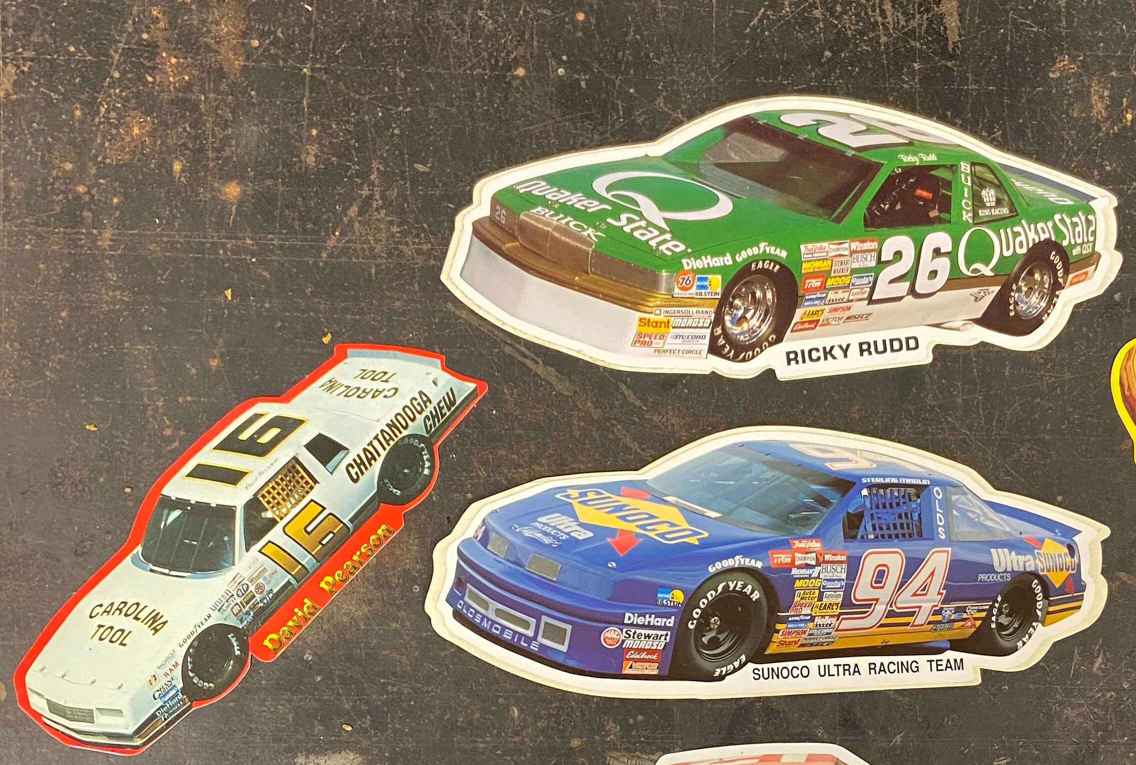 Vintage Nascar Sticker Lot Rudd/Labonte /Pearson Etsy
