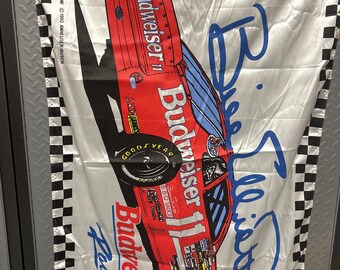 NOS Vintage Nascar Bill Elliott/Budweiser Racing #11 Flag (30x42)