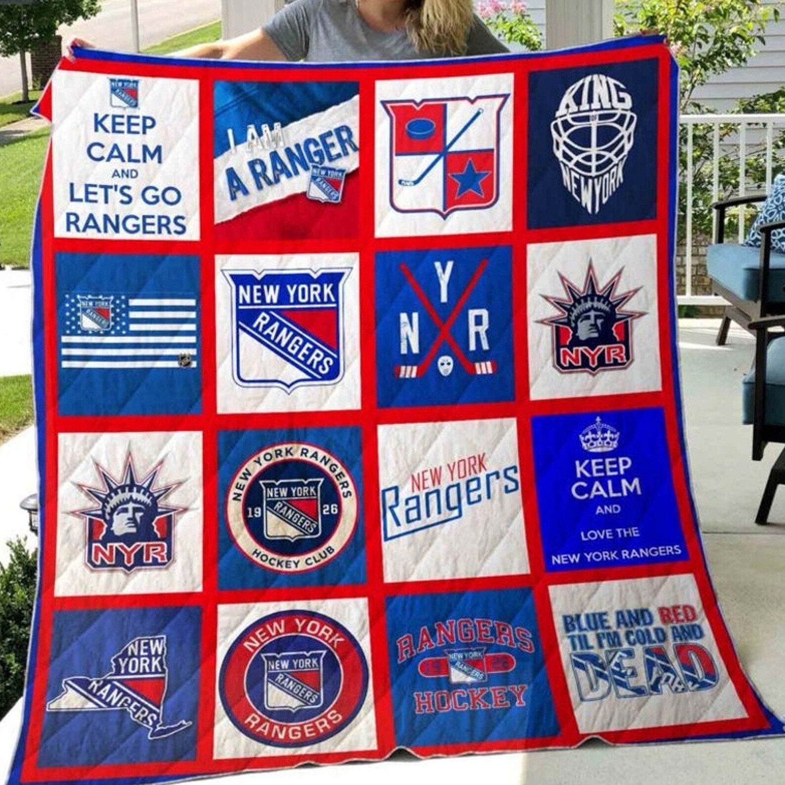 NHL New York Rangers Ice Hockey Blanket NHL Hockey Team Etsy