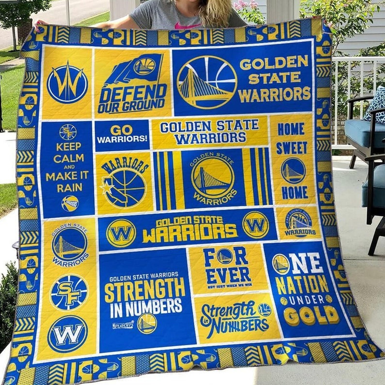 NBA Golden State Warriors Basketbal Team Blanket Champion Etsy