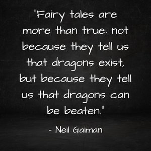 Fairy tales are more than true, printable wall art, Inspirational quote, Quote print, Gift, Gift for family