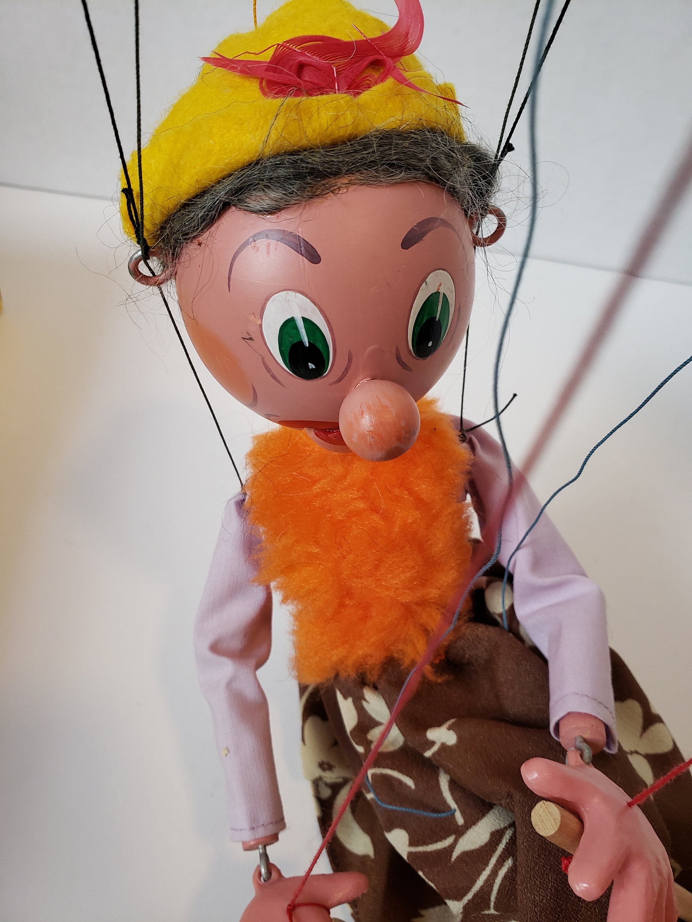 Vintage Pelham Puppets SM7 OLD LADY with bucket Etsy.de