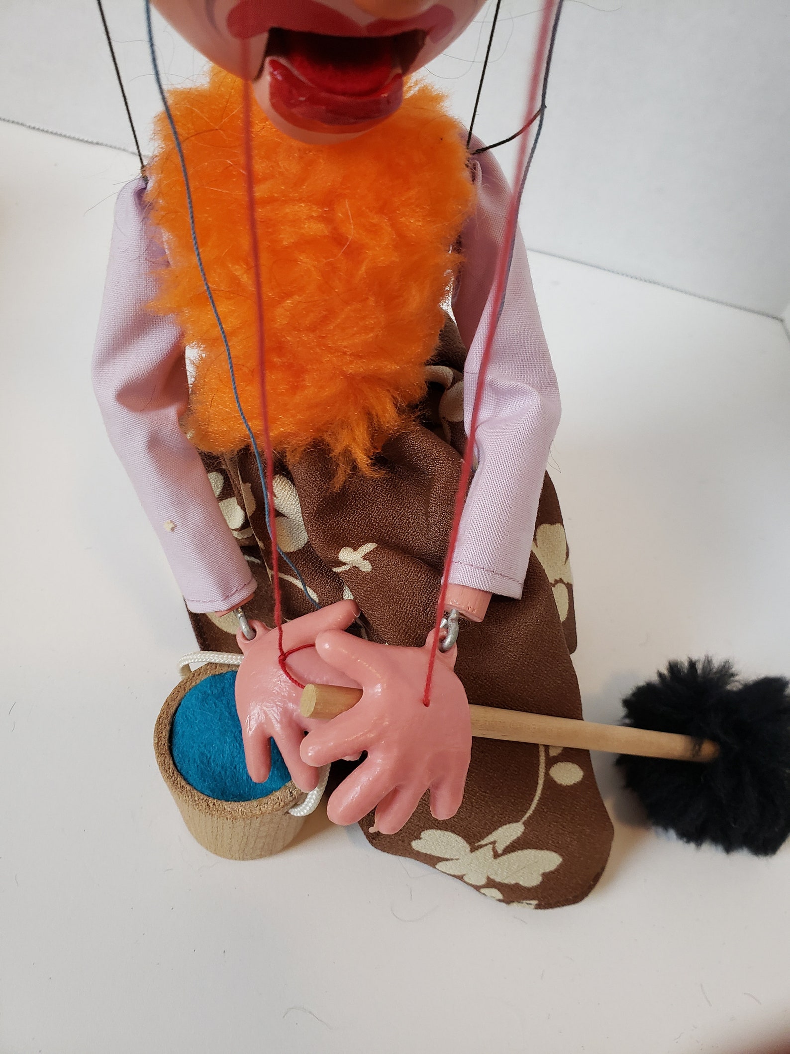 Vintage Pelham Puppets SM7 OLD LADY with bucket Etsy.de