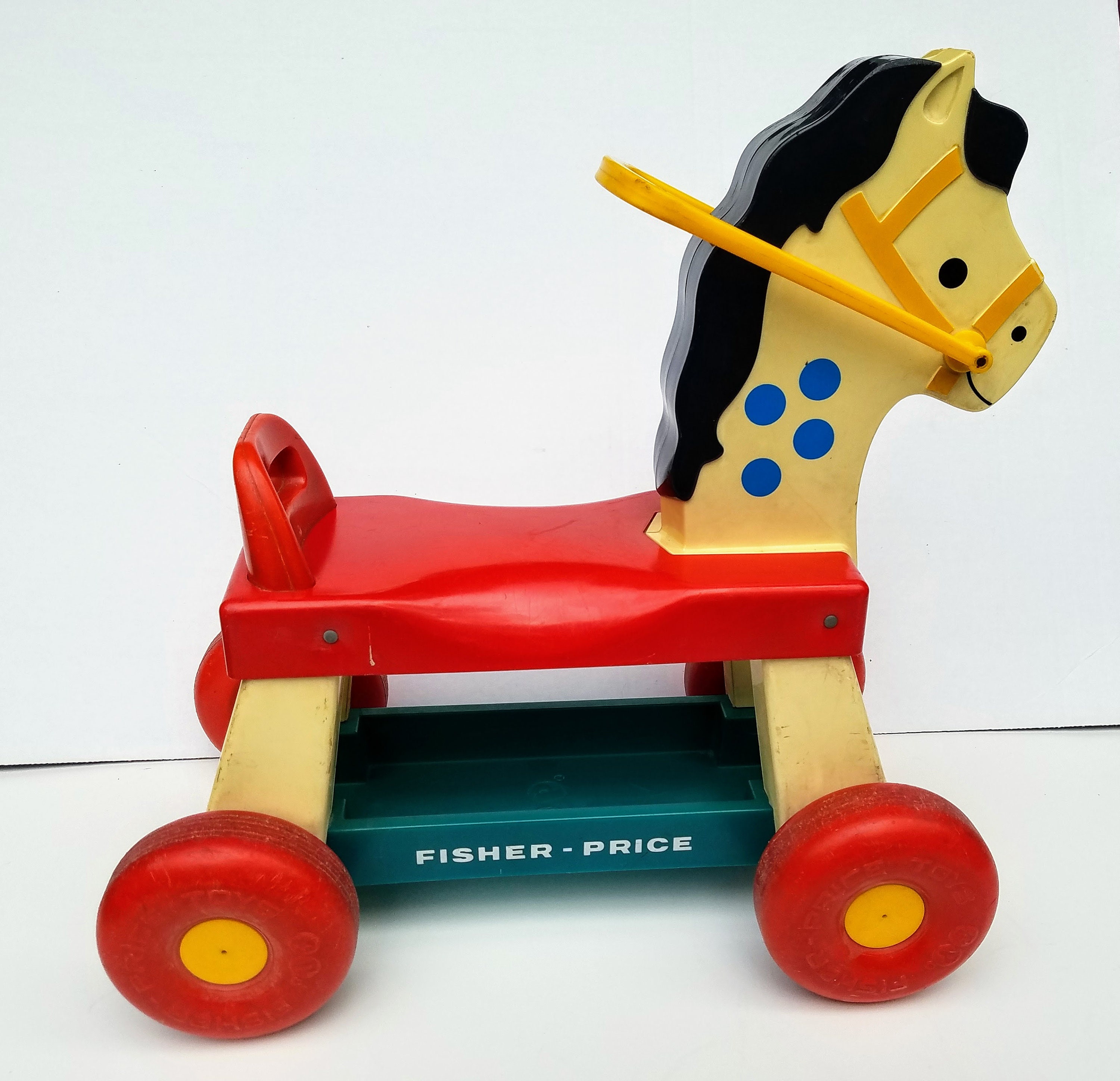 Vintage Fisher Price Riding Horse Toy 1970s Whinny toddler Etsy