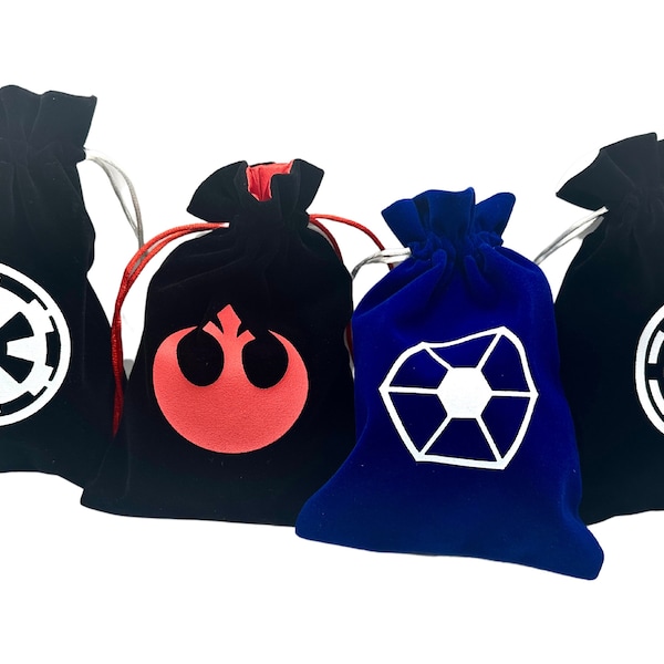 Star Wars geïnspireerde dobbelstenen tassen