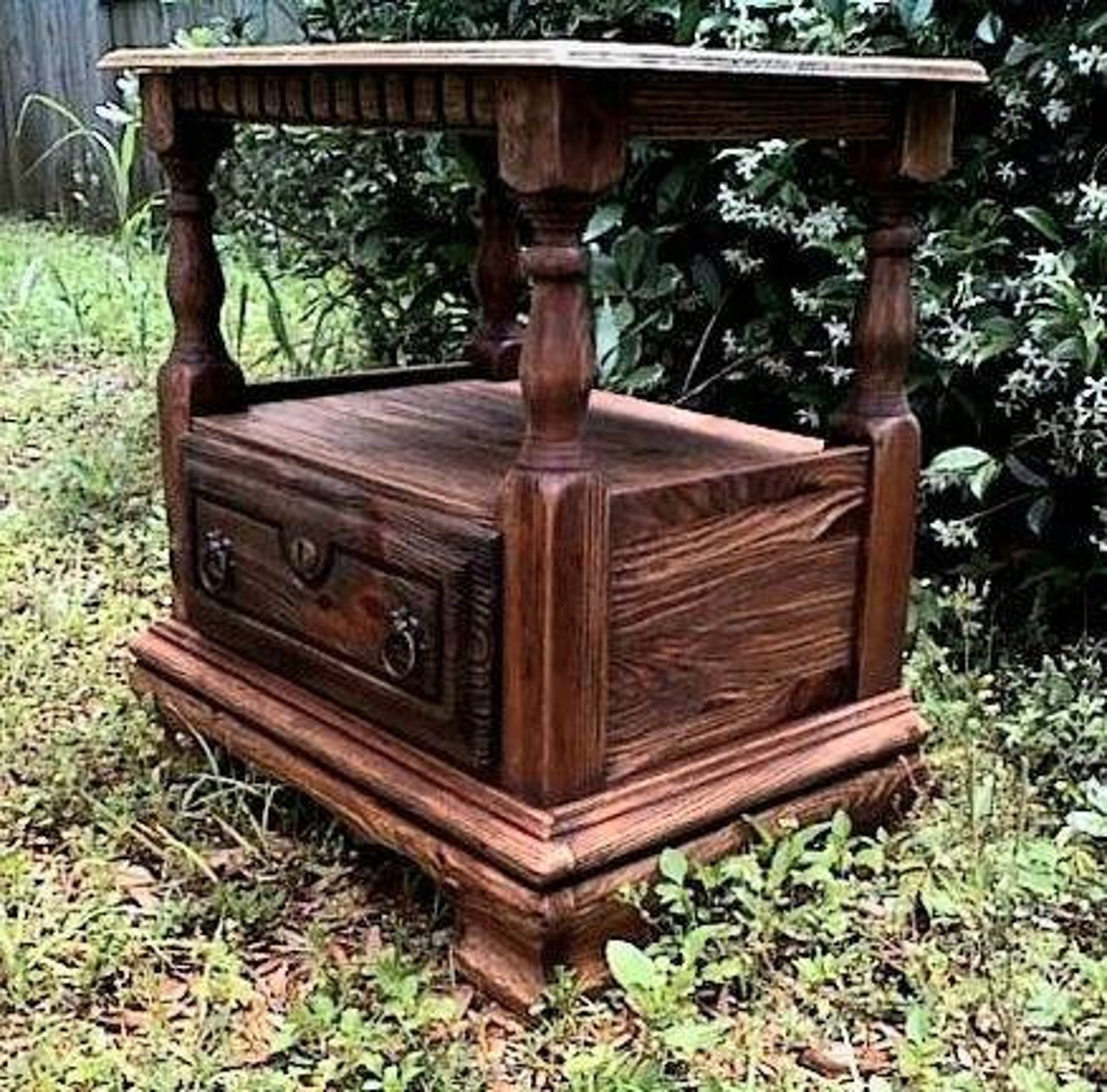 Rustic Farmhouse Nightstand Etsy