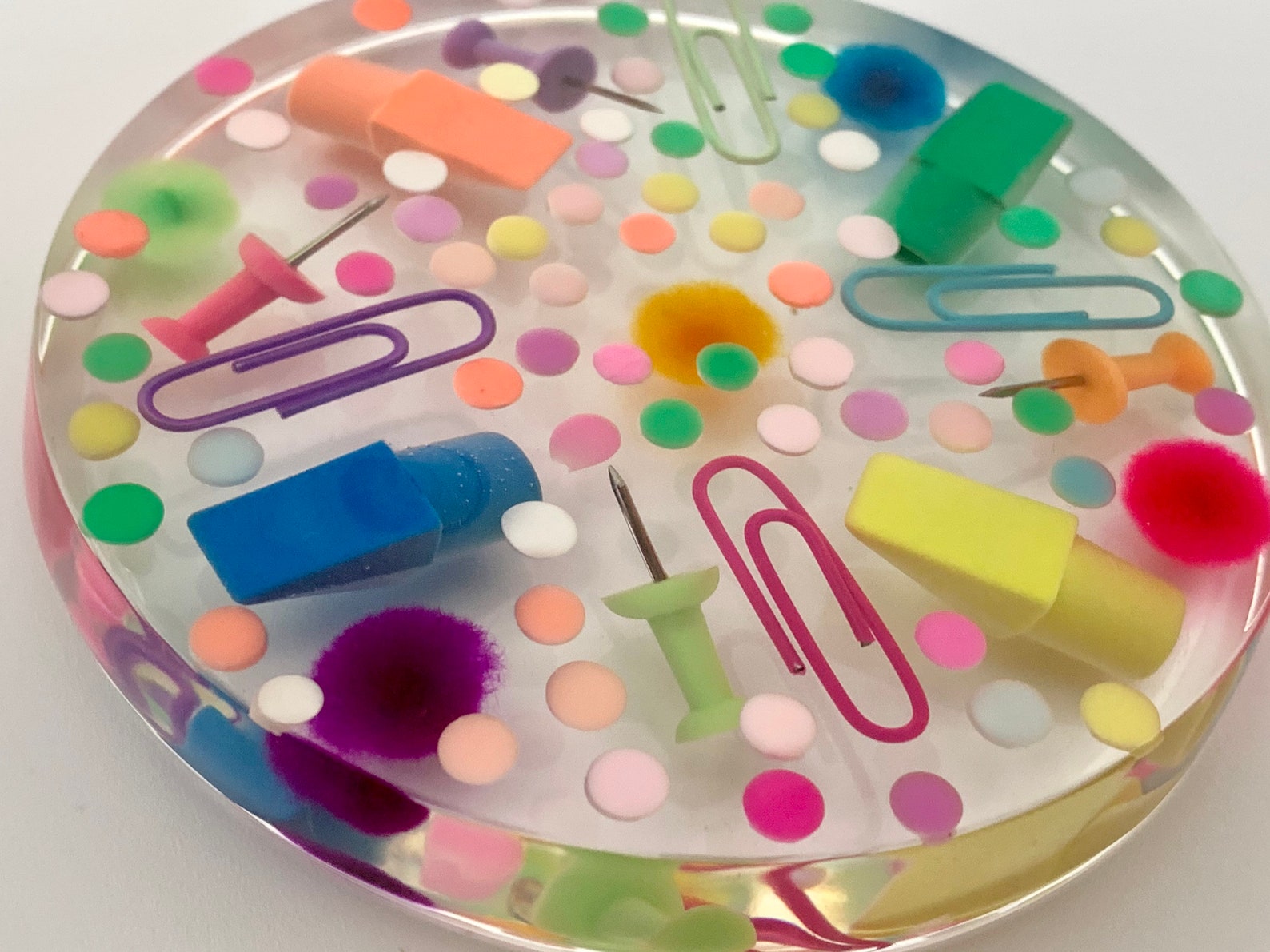 4 Resin Paperweight For Desk Colorful Work Gift For Her Etsy