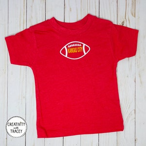 Camiseta de fútbol de Kansas City para niños - Camiseta de fútbol de los Chiefs para niños - Camiseta para niños pequeños