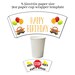 BLANK Paper Cup Wrapper Printable Template / Handrawn / DIY - Etsy