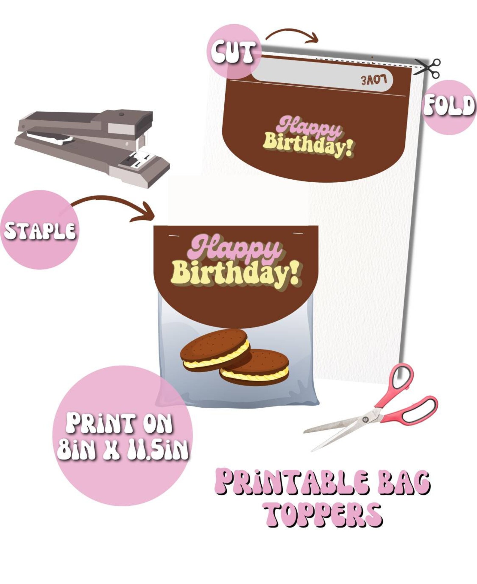 PRINTABLE Back to School Treat Bag Topper / Favor Bag for - Etsy