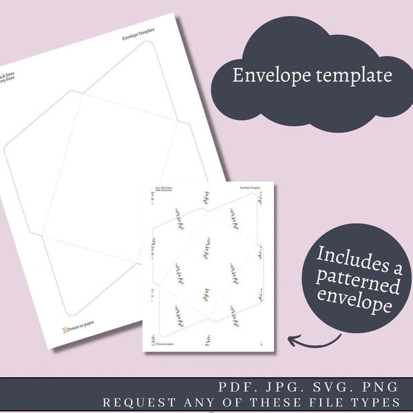 Blank printable envelope template, download and print, design by hand or with software, leere Vorlagen, plantillas en blanco, freestyle