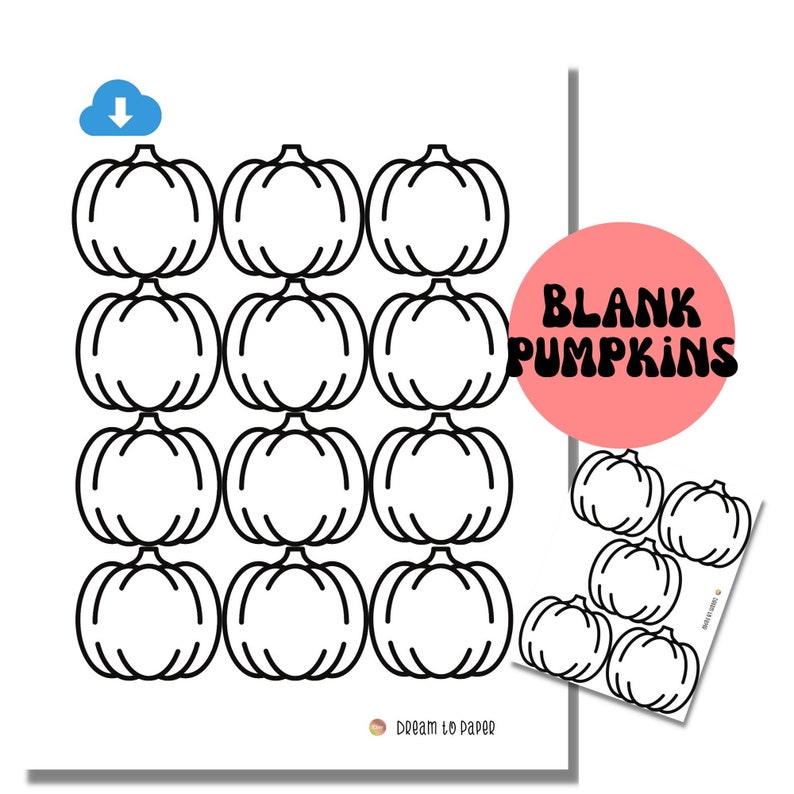 Printable Pumpkin Shaped Tags / Blanks / Made With Love Phrase - Etsy