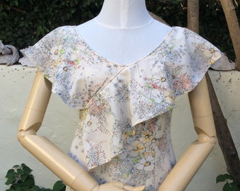 Vintage handmade golden mesh dress with separate individual liner - circa 1980s - EU 36 / UK 8 / US 4 (Weight: 314g) free postage