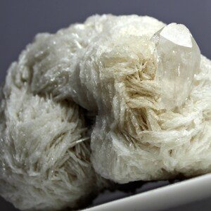 136.0 GM Quartz in Albite Crystals Bunch Skardu Pakistan